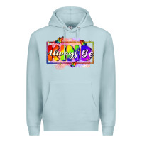 Blue Mist Always be kind Premium Hoodie - FaDigitalArtStudio