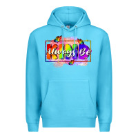 Ocean Blue Always be kind Premium Hoodie - FaDigitalArtStudio