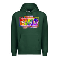 Sports Green Always be kind Premium Hoodie - FaDigitalArtStudio