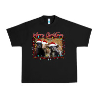 Black Merry Christmas Cows Urban Heavy Tee - Bettercallsaul