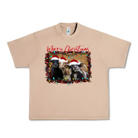 Burro Merry Christmas Cows Urban Heavy Tee - Bettercallsaul