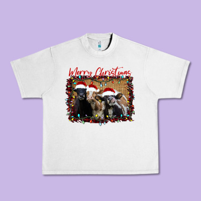 Merry Christmas Cows Urban Heavy Tee Designed By Bettercallsaul