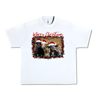 White Merry Christmas Cows Urban Heavy Tee - Bettercallsaul
