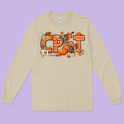 Fall Cpht Pharmacy Technician Long Sleeve Tee Designed By Texasbilliewilder