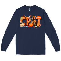 Navy Fall CPHT Pharmacy Technician Long Sleeve Tee - texasbilliewilder