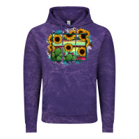 Cloud Purple wyoming map sunflower cactus serape Vintage Hoodie - RanaPortraitStore