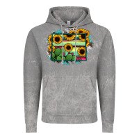 Cloud Rock wyoming map sunflower cactus serape Vintage Hoodie - RanaPortraitStore