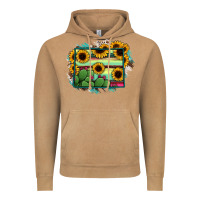 Vintage Camel wyoming map sunflower cactus serape Vintage Hoodie - RanaPortraitStore