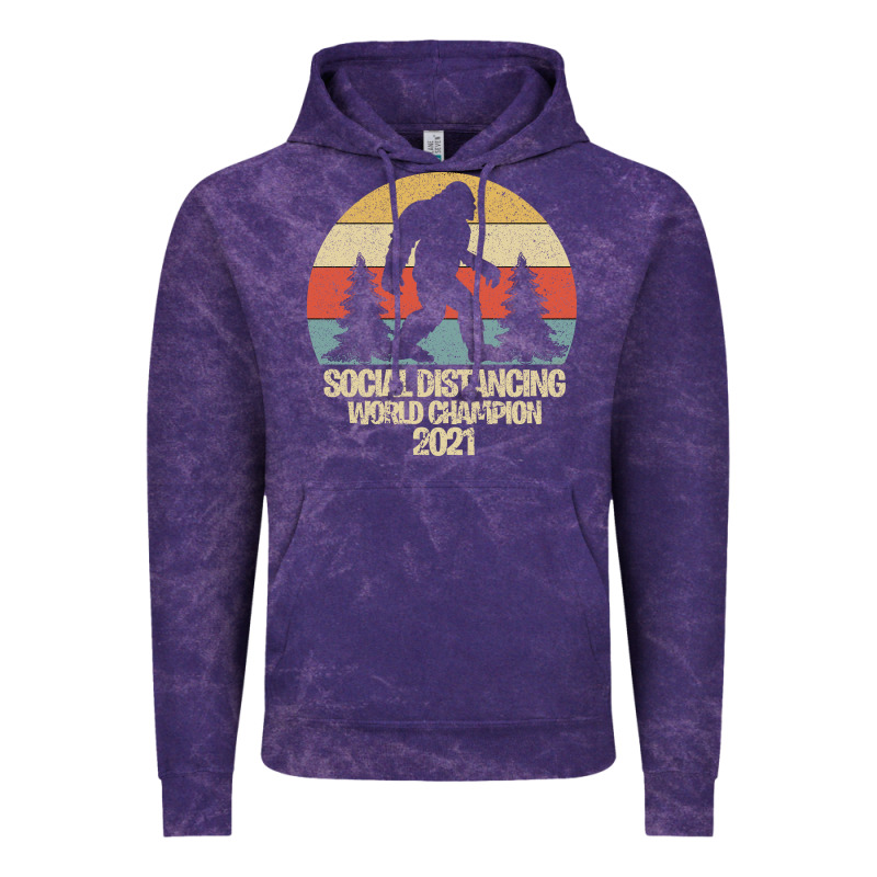 Bigfoot Social Distancing World Champion Vintage Hoodie by Bettercallsaul | Teevron