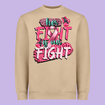 Her Fight Is Our Fight Heavyweight Sweatshirt Designed By Cowgirlartshop