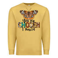 Antique Gold You Are Chosen Religious Premium Sweatshirt - LillyAllenDesigns