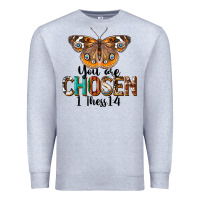 Heather Grey You Are Chosen Religious Premium Sweatshirt - LillyAllenDesigns