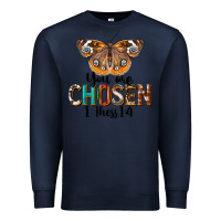 Navy You Are Chosen Religious Premium Sweatshirt - LillyAllenDesigns