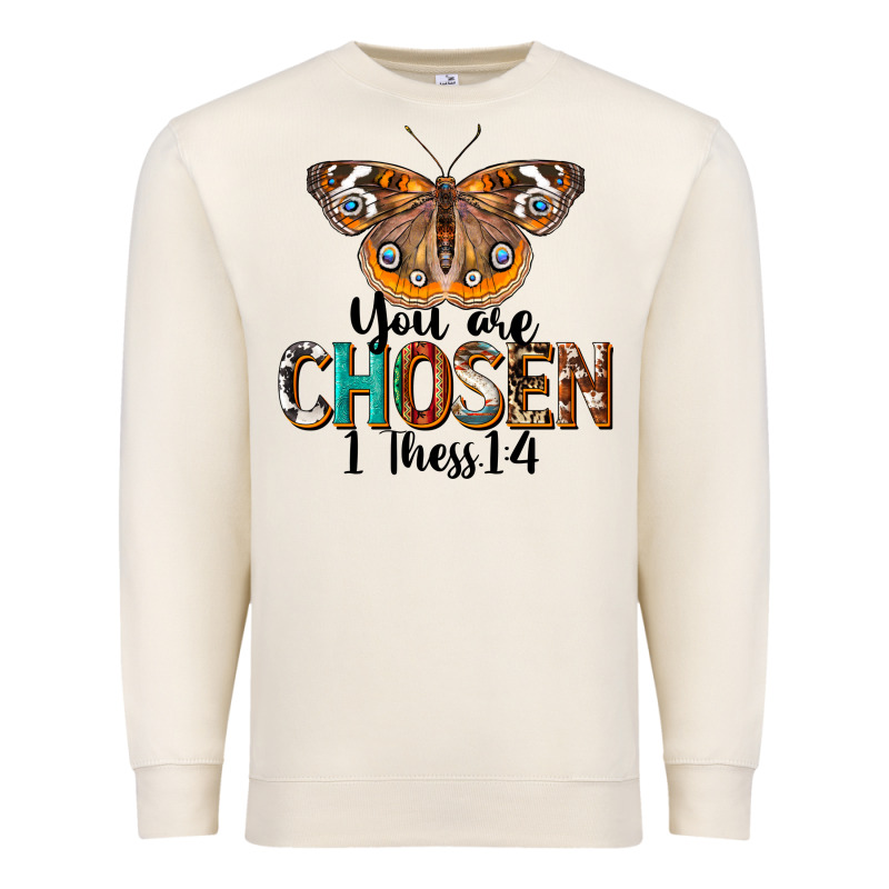 You Are Chosen Religious Premium Sweatshirt by LillyAllenDesigns | Teevron