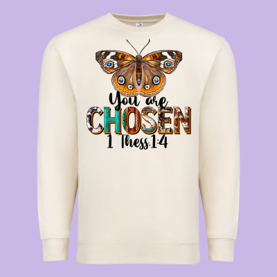 You Are Chosen Religious Premium Sweatshirt Designed By Lillyallendesigns
