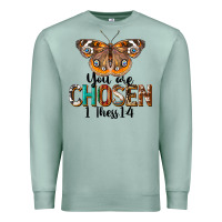 Seafoam You Are Chosen Religious Premium Sweatshirt - LillyAllenDesigns