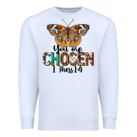 White You Are Chosen Religious Premium Sweatshirt - LillyAllenDesigns