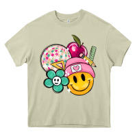 Mossy smiley face and school elementary Heavy Core Tee - MaliasSmallBusiness