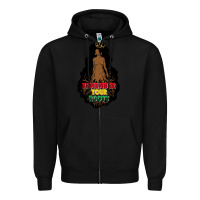 Black Remember your roots Zipper Hoodie - FaDigitalArtStudio