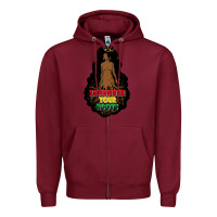 Burgundy Remember your roots Zipper Hoodie - FaDigitalArtStudio