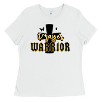 White christian prayer warrior Ladies Tee - MaliasSmallBusiness