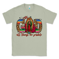 Matcha with god all things are possible lady of guadalupe Classic Tee - Jasminsmagicworld
