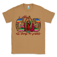 Toasted Coconut with god all things are possible lady of guadalupe Classic Tee - Jasminsmagicworld