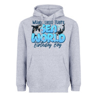 Heather Grey Whale Hello There Sea World Birthday Boy Heavyweight Hoodie - CowhideDigitalArt