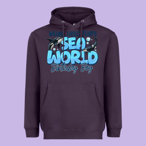 Whale Hello There Sea World Birthday Boy Heavyweight Hoodie Designed By Cowhidedigitalart