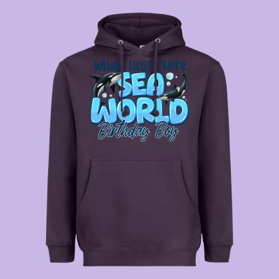 Whale Hello There Sea World Birthday Boy Heavyweight Hoodie Designed By Cowhidedigitalart