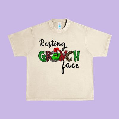 Merry Grinch Mas Urban Heavy Tee Designed By Bettercallsaul