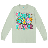 Matcha Happy Easter eggs Nurse Long Sleeve Tee - NancyCooperArtShop