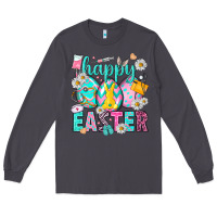 Smoke Happy Easter eggs Nurse Long Sleeve Tee - NancyCooperArtShop