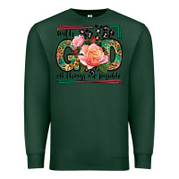 Sports Green With god all things are possible leopard frame Premium Sweatshirt - LillyAllenDesigns