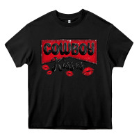 Black cowboy kisses Heavy Core Tee - MaliasSmallBusiness