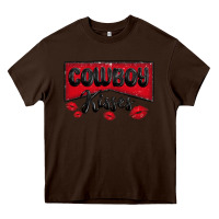 Chocolate Brown cowboy kisses Heavy Core Tee - MaliasSmallBusiness