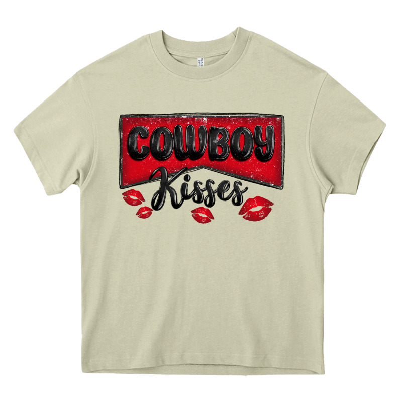 Cowboy Kisses Heavy Core Tee by MaliasSmallBusiness | Teevron