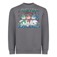 Storm chillin with my snowmies Heavyweight Sweatshirt - CowGirlArtShop
