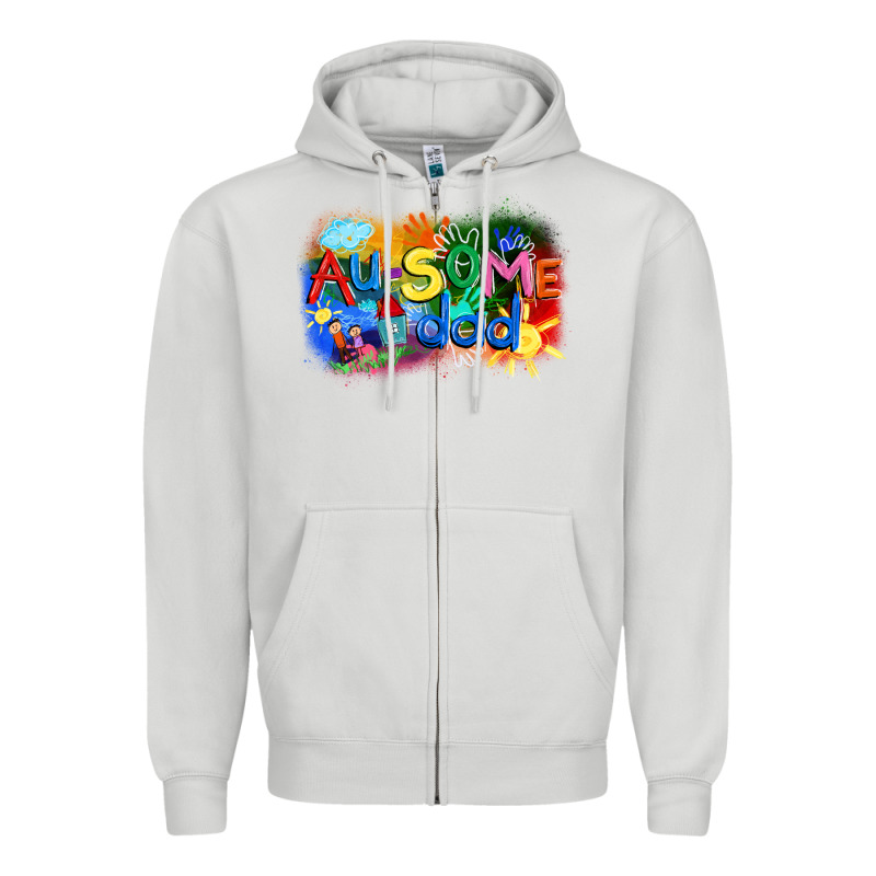 Au-some Dad Autism Zipper Hoodie by FaDigitalArtStudio | Teevron