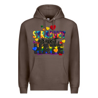 Coffee straight against hate Premium Hoodie - FaDigitalArtStudio