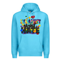 Ocean Blue straight against hate Premium Hoodie - FaDigitalArtStudio