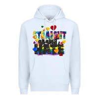 White straight against hate Premium Hoodie - FaDigitalArtStudio