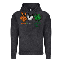 Vintage Black peace love st patrick's day Vintage Hoodie - Bettercallsaul