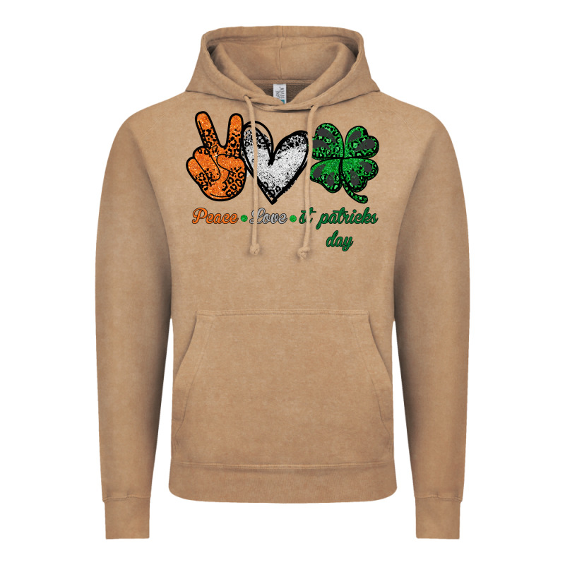 Peace Love St Patrick's Day Vintage Hoodie by Bettercallsaul | Teevron