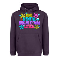 Plum one mental break dowm later Heavyweight Hoodie - CowhideDigitalArt