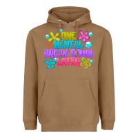 Toasted Coconut one mental break dowm later Heavyweight Hoodie - CowhideDigitalArt