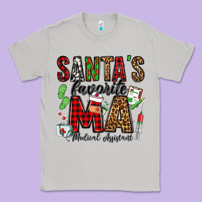 Santa's Favorite Ma Medical Assistant Classic Tee Designed By Jasminsmagicworld