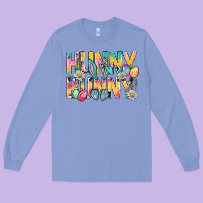 Hunny Bunny Easter Long Sleeve Tee Designed By Nancycooperartshop