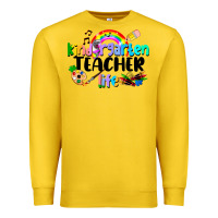 Lemon Kindergarten Teacher Life Premium Sweatshirt - LillyAllenDesigns