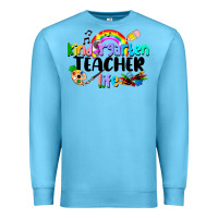 Ocean Blue Kindergarten Teacher Life Premium Sweatshirt - LillyAllenDesigns